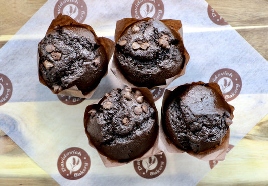 Double Chocolate Chip Muffins 4 Pack